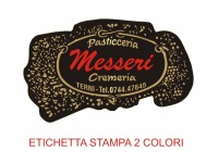 Etichette adesive per pasticcerie, bar, panetterie e gelaterie (mm 53x32)  (cod.35/I )